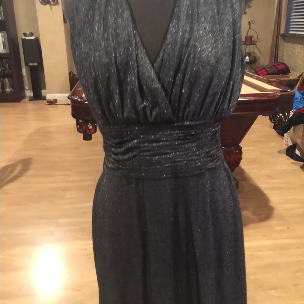 Jones wear rayon, nylon, metallic, spandex mix.